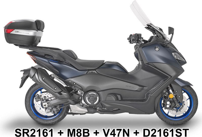 Givi Windscreen for Yamaha TMAX 560 22-, color Clear, dim. HxW 62,5x59,5 cm higher than oe, fits oe headlight fairing | D2161ST