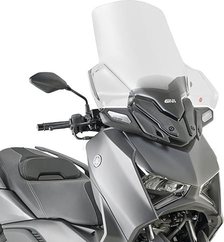 GIVI Windshield transparent, 730x620 mm (HxW) for Yamaha X-Max 300 (23), ABE in conjunction. | D2167STG
