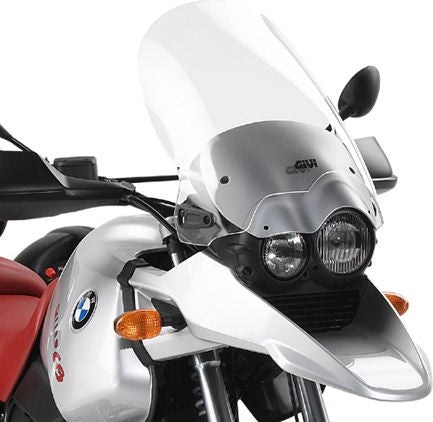 Givi Windscreen for BMW R 1150 GS color clear, dim. HxW 485x366 mm, fits oe headlight fairing | D233S