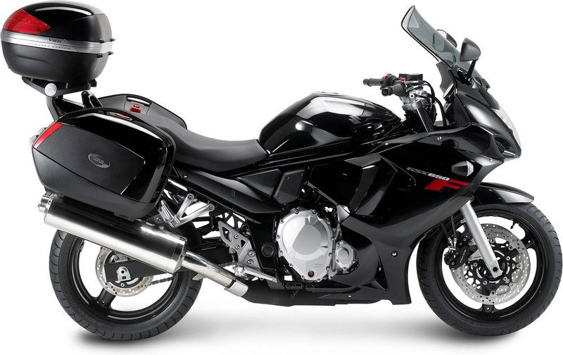 Givi Windscreen for Suzuki GSX 650F 08-14, GSX 1250F 10-16 color light smoke, dim. HxW 45x38,5 cm, 10 cm higher than oe, fits oe headlight fairing | D270S