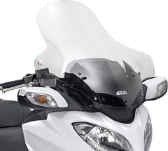 Givi Windscreen for Suzuki Burgman 650 13-, color Clear, dim. HxW 76 x 75 cm, 12cm higher than stock | D3104ST