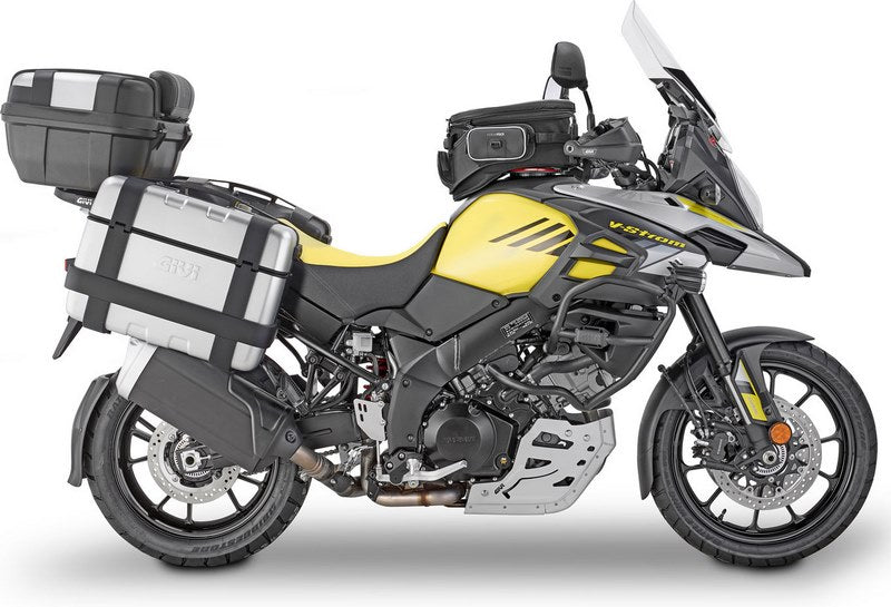 Givi Windscreen for Suzuki DL 1000 V-Strom 14-19, color clear, dim. HxW 50x39,5cm, 22 cm cm higher than stock screen, fits oe headlight fairing | D3105ST