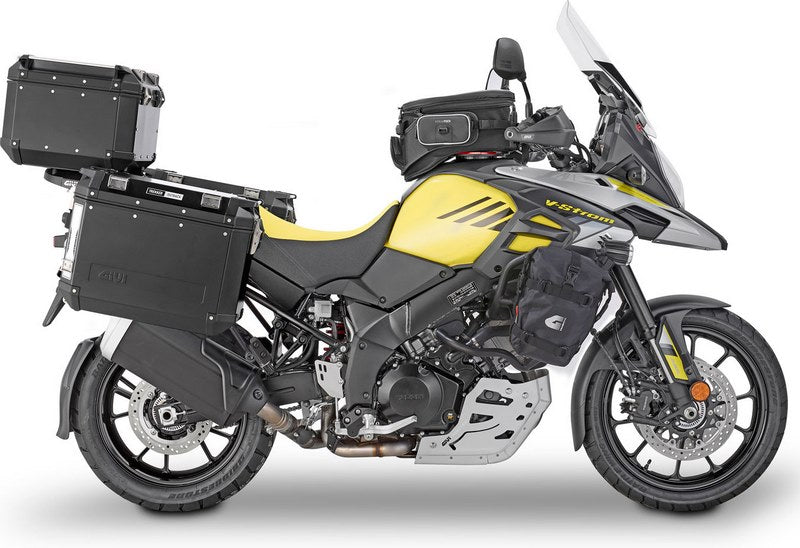 Givi Windscreen for Suzuki DL 1000 V-Strom 14-19, color clear, dim. HxW 50x39,5cm, 22 cm cm higher than stock screen, fits oe headlight fairing | D3105ST