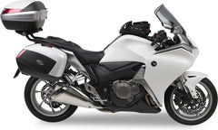 Givi Windscreen for Honda VFR 1200 F 10-16, color light smoke, dim. HxW 40x40cm, 14 cm cm higher than stock screen, fits oe headlight fairing | D321S