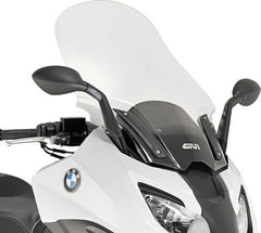 Givi Windscreen for BMW C 650 Sport color clear, dim. HxW 71x53 cm, fits oe headlight fairing | D5121ST