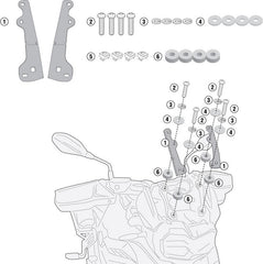 GIVI D5129KIT mounting Kit for Givi Windscreen D5127S, D5127ST, AF5127 to be mounted on BMW F 750 GS | D5129KIT