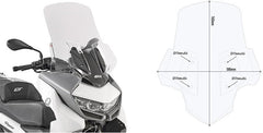 GIVI D5132KIT mounting Kit for Givi Windscreen 5132DT to be mounted on BMW C 400 GT | D5132KIT