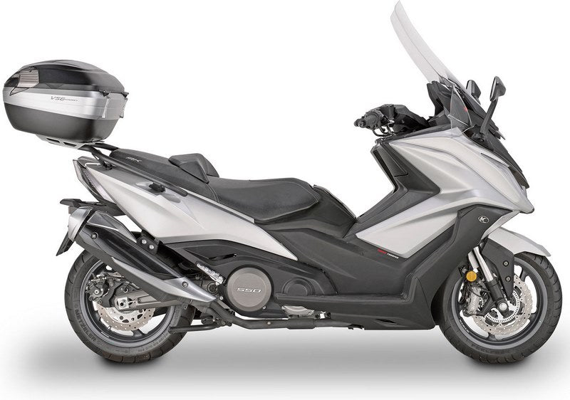 Givi Windscreen for Kymco AK 550, color Clear, with hands guard, fits oe headlight fairing, dim. HxW 70 x 66 cm | D6110ST