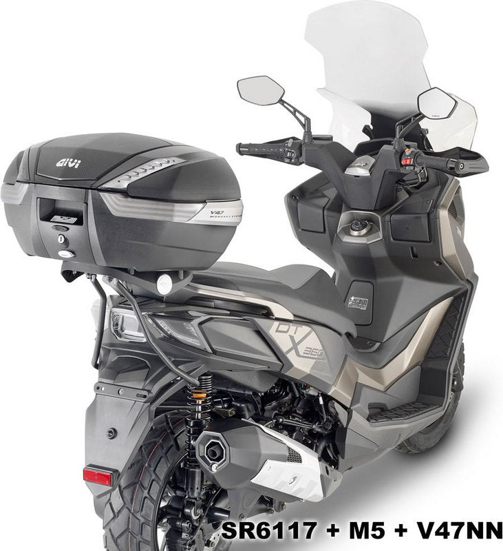 GIVI Windshield - transparent - 730x530 mm (HxW) for Kymco DTX 360 (21-23), without ABE | D6124ST
