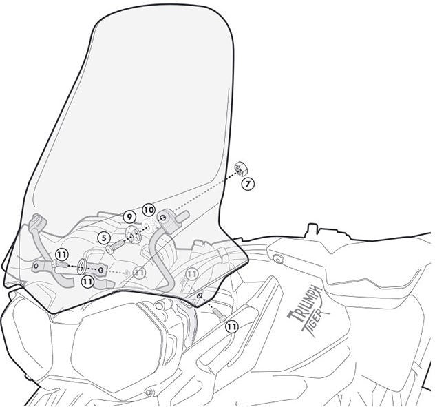 GIVI Mounting Kit For Disc 6401Dt | D6401KIT