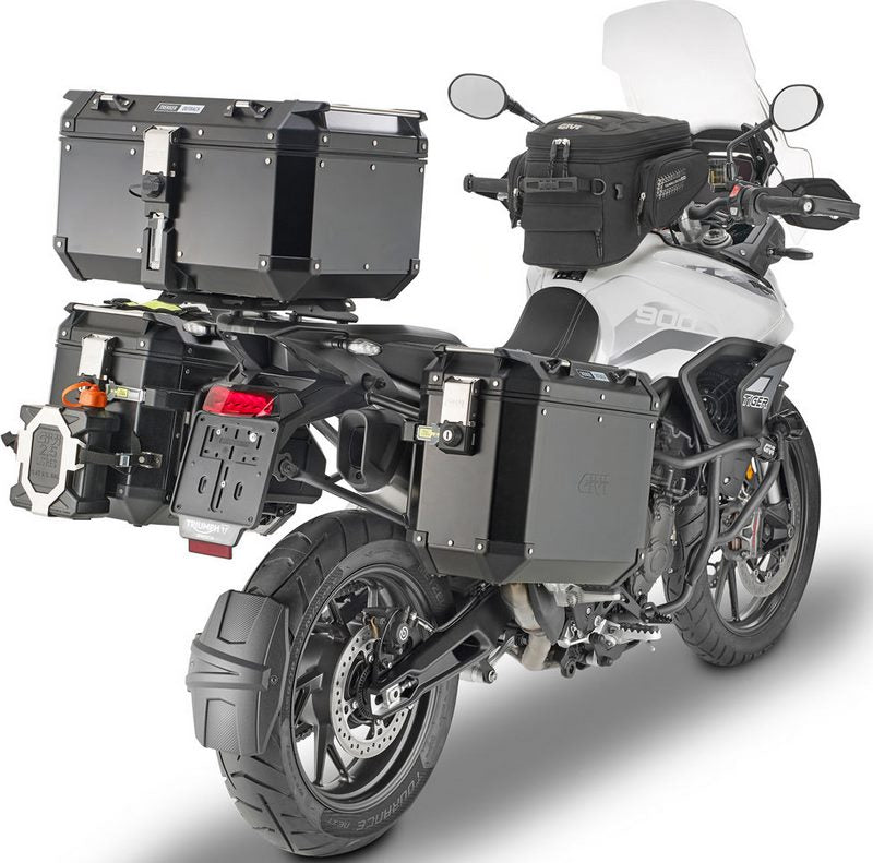Givi Windscreen for Triumph Tiger 900, color Clear,, dim. HxW 59 x 42 cm, 12,5 cm higher than oe, fits oe headlight fairing | D6415ST