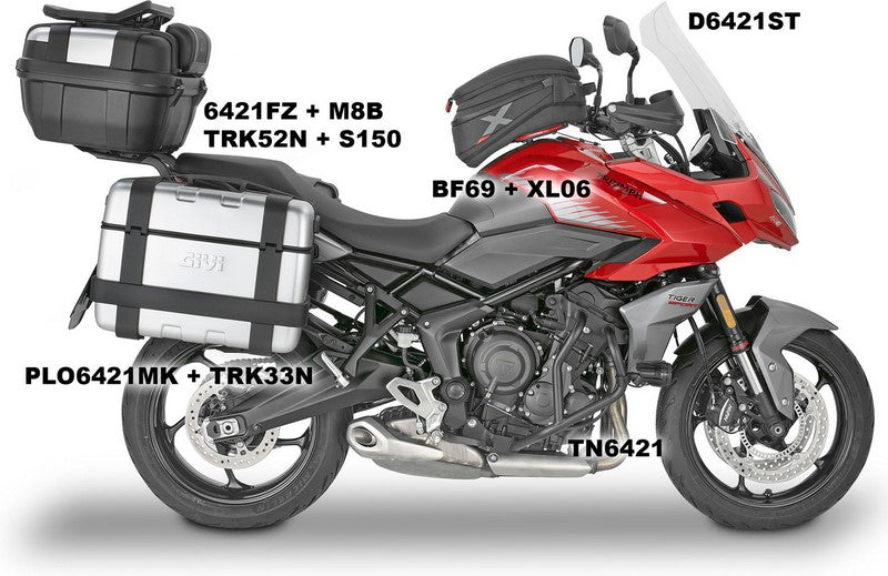 Givi Dome Transparent 66x38 cm Triumph Tiger Sport 660 (22) | D6421ST