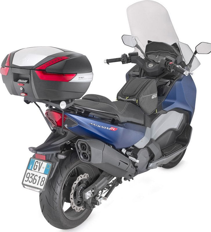 Givi Screen for SYM Maxsym TL 500 20-, color clear, dim. HxW 73 x 71,5 cm, +15,5cm higher than oe, fits oe headlight fairing | D7060ST