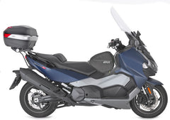 Givi Screen for SYM Maxsym TL 500 20-, color clear, dim. HxW 73 x 71,5 cm, +15,5cm higher than oe, fits oe headlight fairing | D7060ST