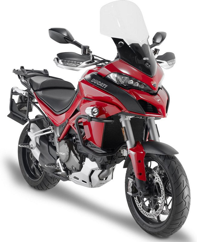 Givi Screen for Ducati Multistrada 1200 15-17, Multistrada 1260, Multistrada 950, Multistrada V2, color clear, dim. HxW 59 x 43 cm, 7 cm higher than Multi 1200 low screen | D7406ST