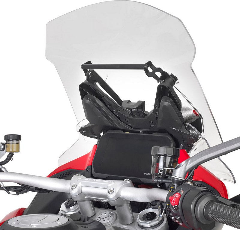 Givi Screen for Ducati Multistrada V4, color clear, dim. HxW 50 x 38 cm, 8 cm higher than oem screen | D7413ST