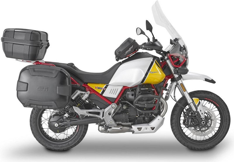 Givi Screen for Moto Guzzi V 85 TT, color clear, dim. HxW 68,5 x 46 cm, fits oe headlight fairing, 34,5 cm higher than oe | D8203ST
