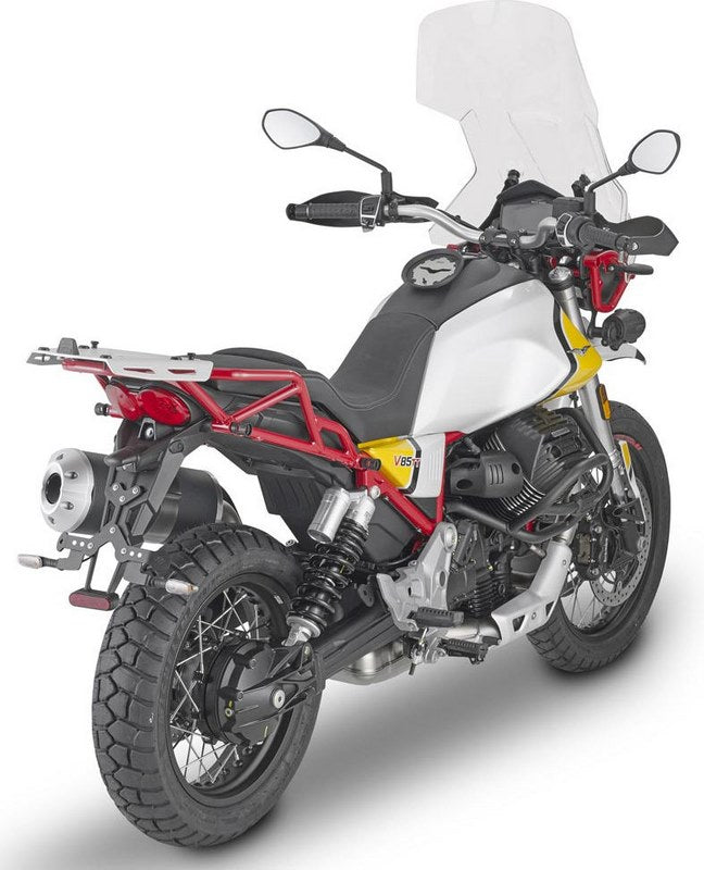 Givi Screen for Moto Guzzi V 85 TT, color clear, dim. HxW 68,5 x 46 cm, fits oe headlight fairing, 34,5 cm higher than oe | D8203ST