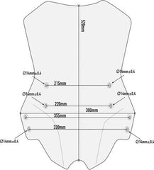 Givi Specific screen transparent Benelli TRK502 (17) | D8703ST