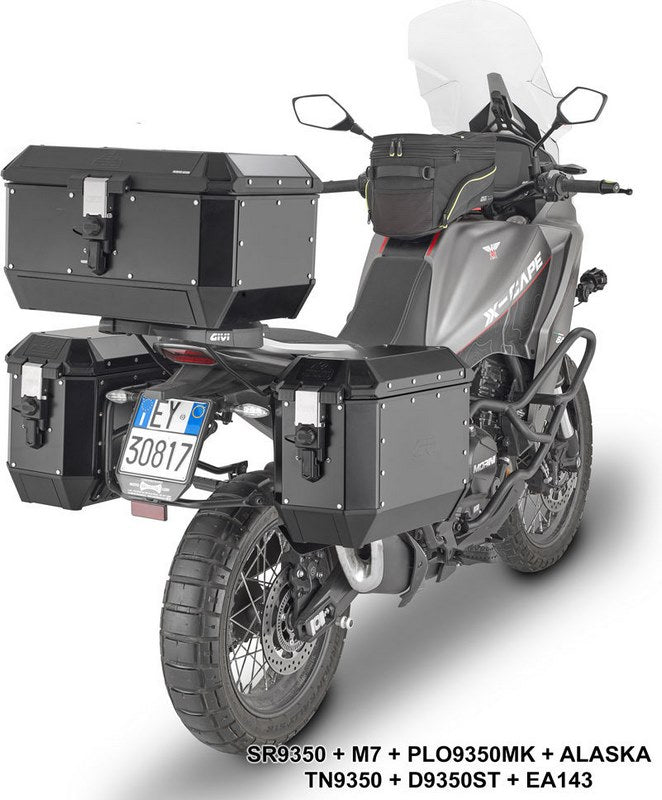 Givi Windscreen for Moto Morini X-Cape 649, color Clear, dim. HxW 62 x 43 cm, 15 cm higher than oe, fits oe headlight fairing | D9350ST