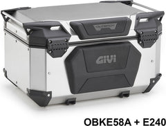 GIVI Passenger backrest, black for Trekker Outback EVO 58 L | E240