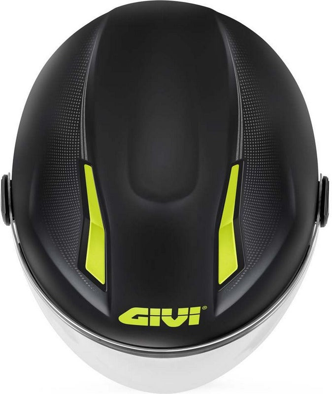Givi Jet helmet 11.7 SOLID COLOR Matte Black/Yellow, Size 57/M | H117BN90057
