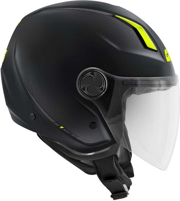 Givi Jet helmet 11.7 SOLID COLOR Matte Black/Yellow, Size 59/L | H117BN90059
