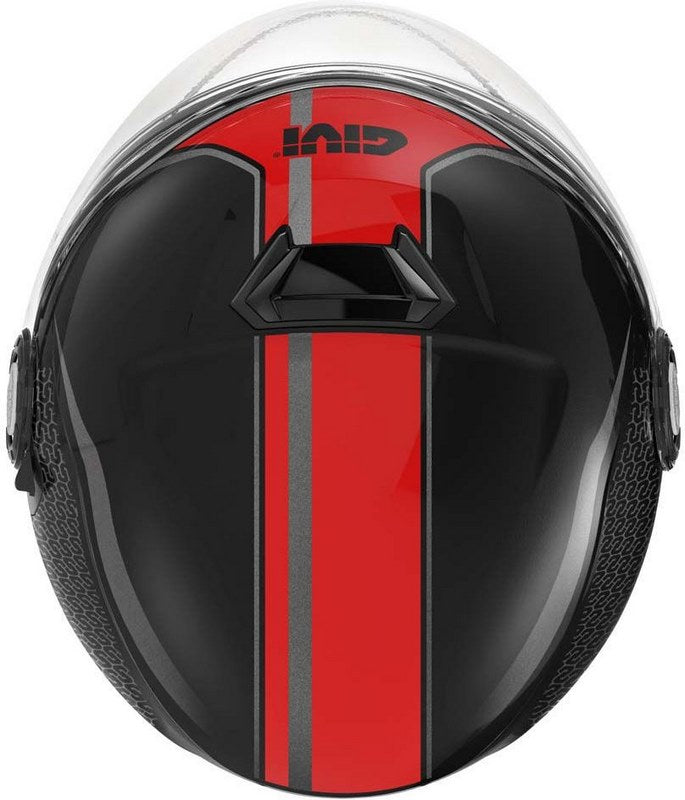 Givi Jet helmet 12.5 GRAPHIC TOUCH Matte Black/Red, Size 58/M | H125FTHBR58