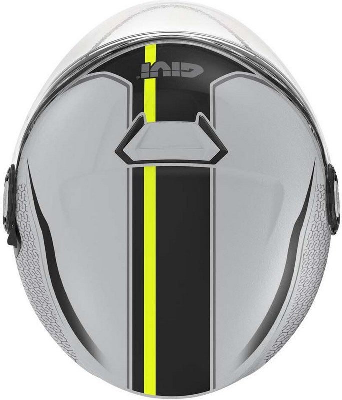 Givi Jet helmet 12.5 GRAPHIC TOUCH Matte Grey/Yellow, Size 60/L | H125FTHGY60
