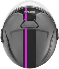 Givi Jet helmet 2.5 GRAPHIC TOUCH LADY Matte Titanium/Pink, Size 58/M | H125FTHTP58