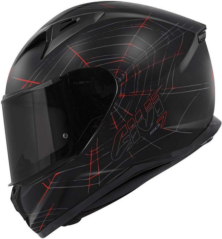 Givi Full face helmet 50.7 PHOBIA Matte Black/Red, Size 54/XS | H507FPHBR54
