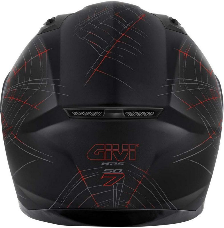 Givi Full face helmet 50.7 PHOBIA Matte Black/Red, Size 58/M | H507FPHBR58