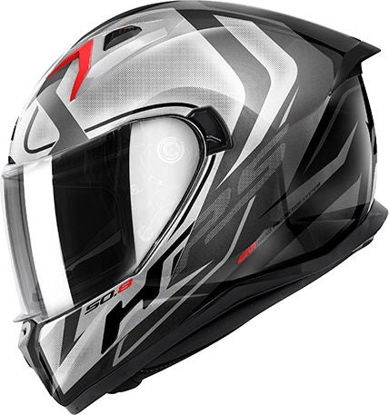 Givi 50.8 RACER, Matt Black / Titanium / Silver, Size S | H508FRCTS56