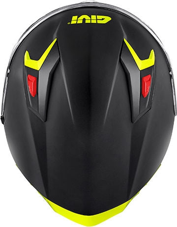 Givi 50.9 SOLID COLOR, Matt Black / Silver / Yellow, Size XXL | H509BBCYL63