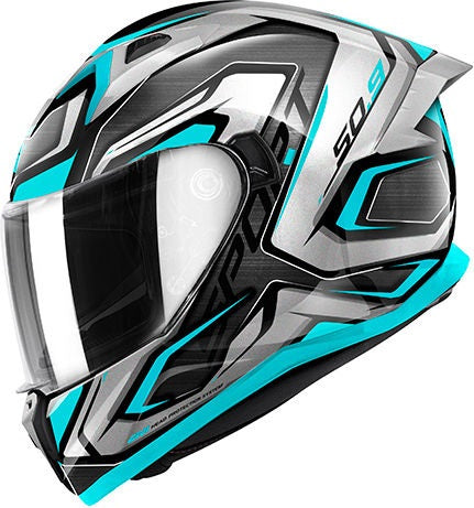Givi 50.9 ATOMIC, Titanium / Silver / Blue, Size L | H509FATPT60