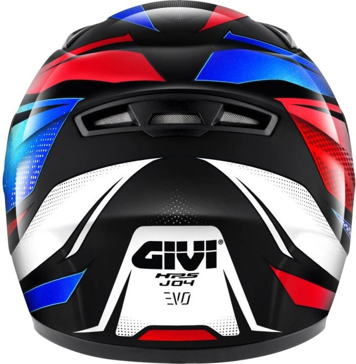 Givi JUNIOR 4 EVO FOLLOW BLUE RED FULL FACE HELMET, Size 52/JM | HJ04RFWLR52