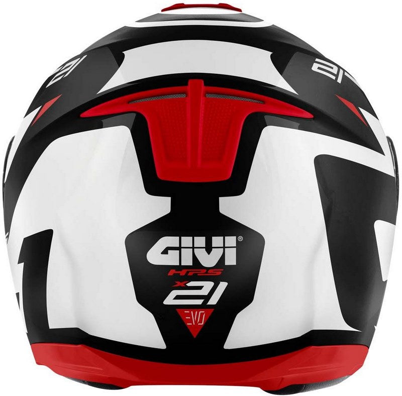 Givi Flip-up helmet X.21 EVO NUMBER Black|White/Red, Size 58/M | HX21RNBBR58