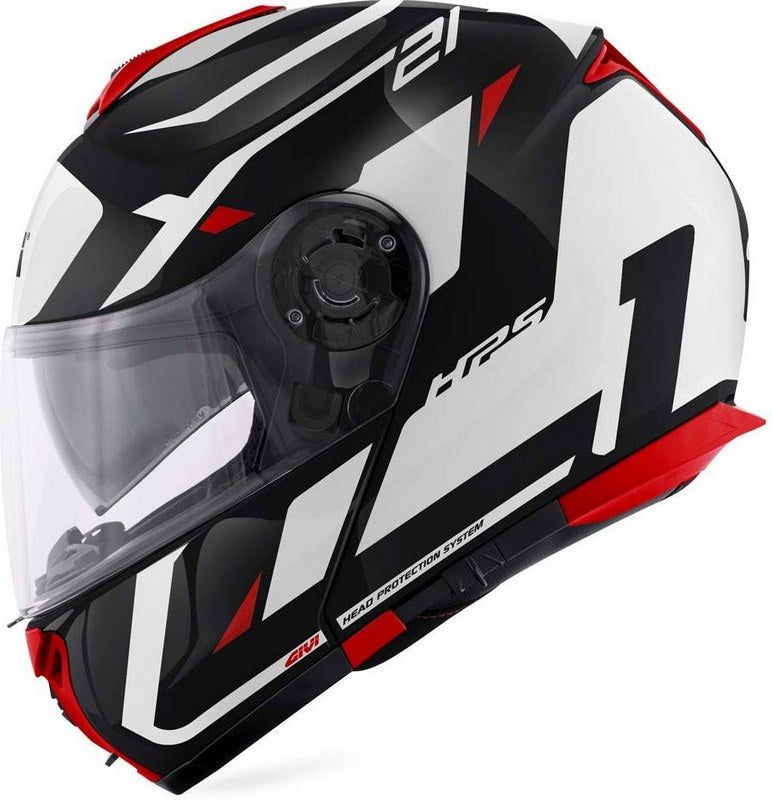 Givi Flip-up helmet X.21 EVO NUMBER Black|White/Red, Size 63/XXL | HX21RNBBR63