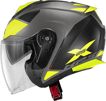 Givi X.25 TARGET, Matt titanium / black / yellow, Size L | HX25FTGTB60