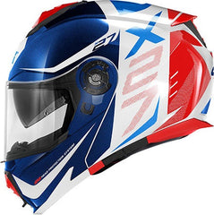Givi X.27 DIMENSION, White / Blue / Red, Size XL | HX27FDMBW61