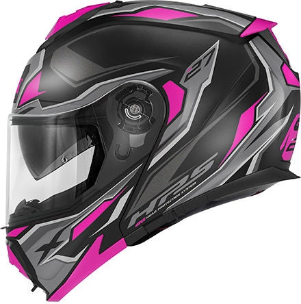 Givi X.27 SECTOR LADY, Matt Black / Titanium / Fuchsia, Size M | HX27FSEBF58