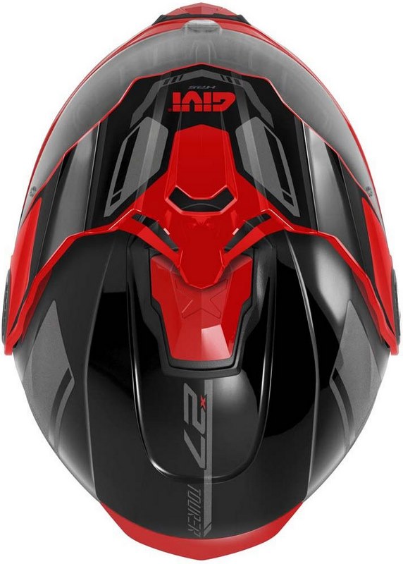 Givi Flip-up helmet X.27 TOURER GRAPHIC Black/Red, Size 61/XL | HX27RTRBR61