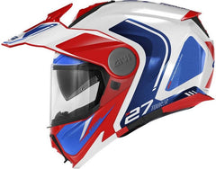 Givi Flip-up helmet X.27 TOURER GRAPHIC White/Blue/Red, Size 63/XXL | HX27RTRWL63