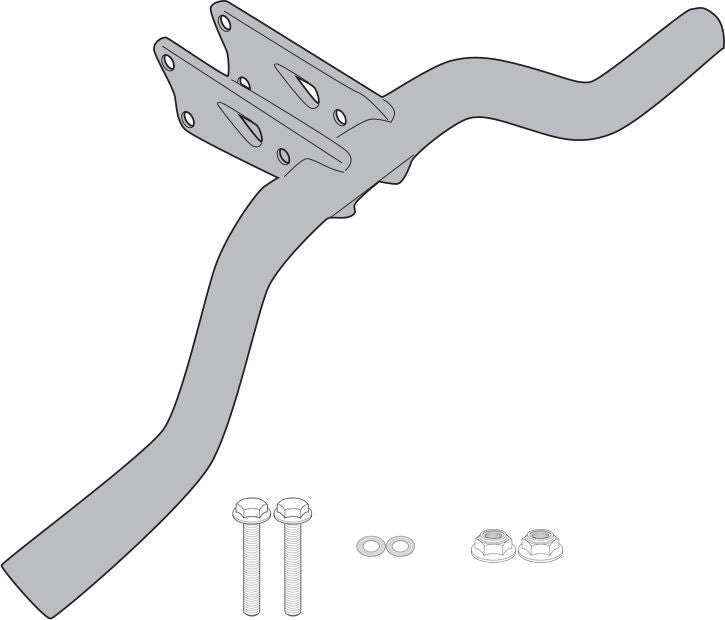 GIVI Special mounting kit for headlight without crash bar for Honda NX 500 (24) | LS1203
