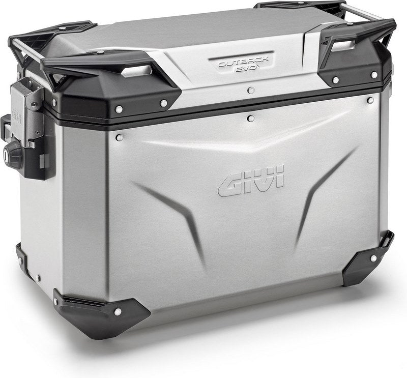 GIVI Aluminum side case Trekker Outback Evo 48 - right - aluminum / 48 liter / Max load 10 kg | OBKE48AR