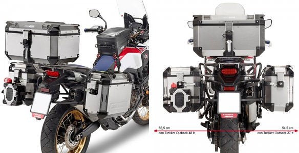 Givi PL1144CAM Specific Pannier Holder for Cam-Side Trekker Outback Side Cases for Honda Africa Twin CRF1000L 16-17 | PL1144CAM