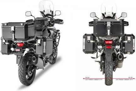 Givi PL3105CAM Specific Pannier Holder for Cam-Side Trekker Outback Side Cases for Suzuki DL 1000 V-Strom 14-19 | PL3105CAM