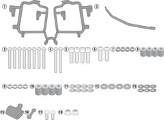 Givi PL3112 Specific Pannier Holder for Monokey Cases for Suzuki DL 650 V-Strom 17- | PL3112