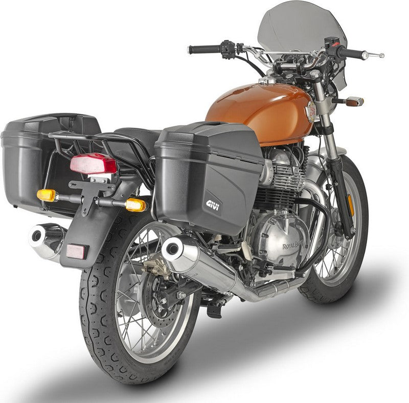 Givi PL9051 Specific Pannier Holder for Monokey Cases for Royal Enfield Interceptor 650, can only mount E22 cases | PL9051