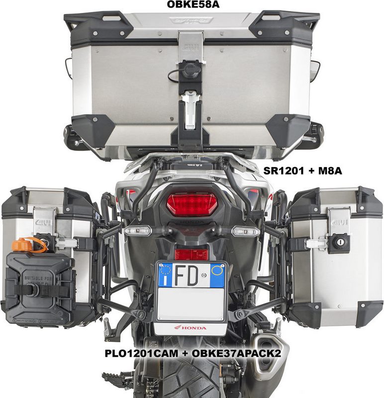 GIVI Side case carrier ONE-FIT for monokey cam-side - for Honda XL 750 Transalp (23) | PLO1201CAM
